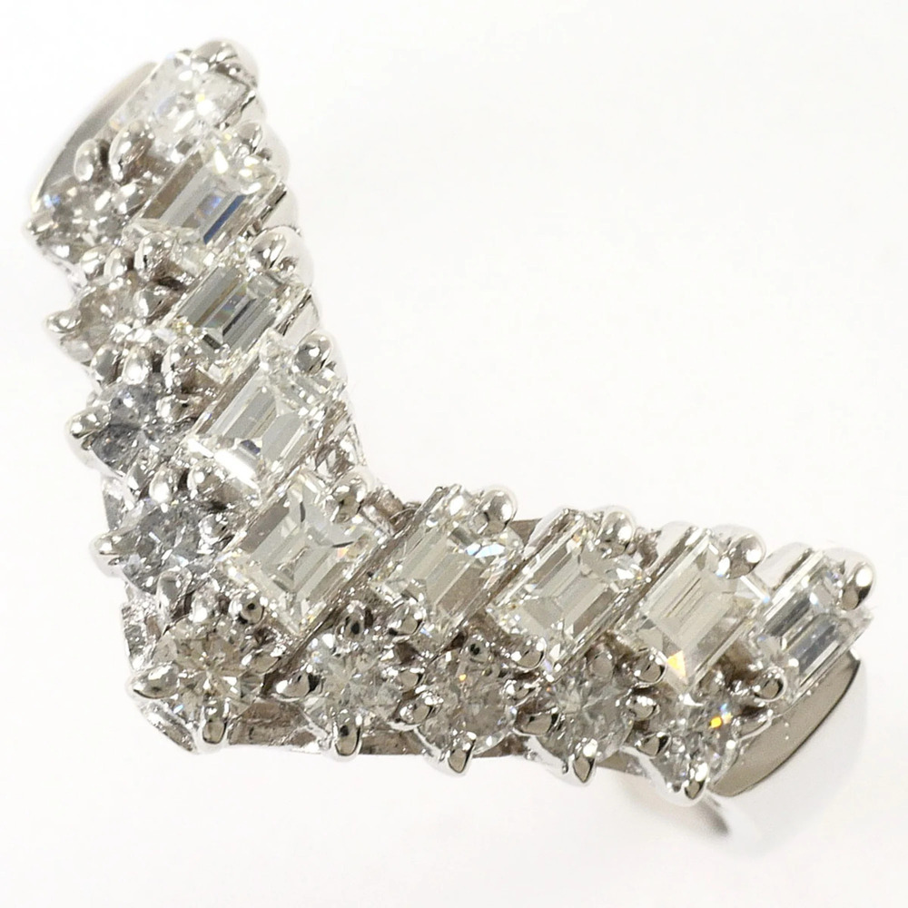 VINTAGE Silver Diamond Ring